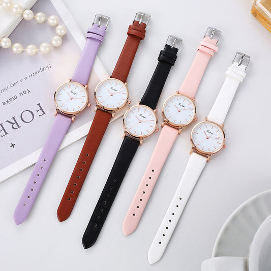 Simple Alloy Belt Watch Women's Quartz