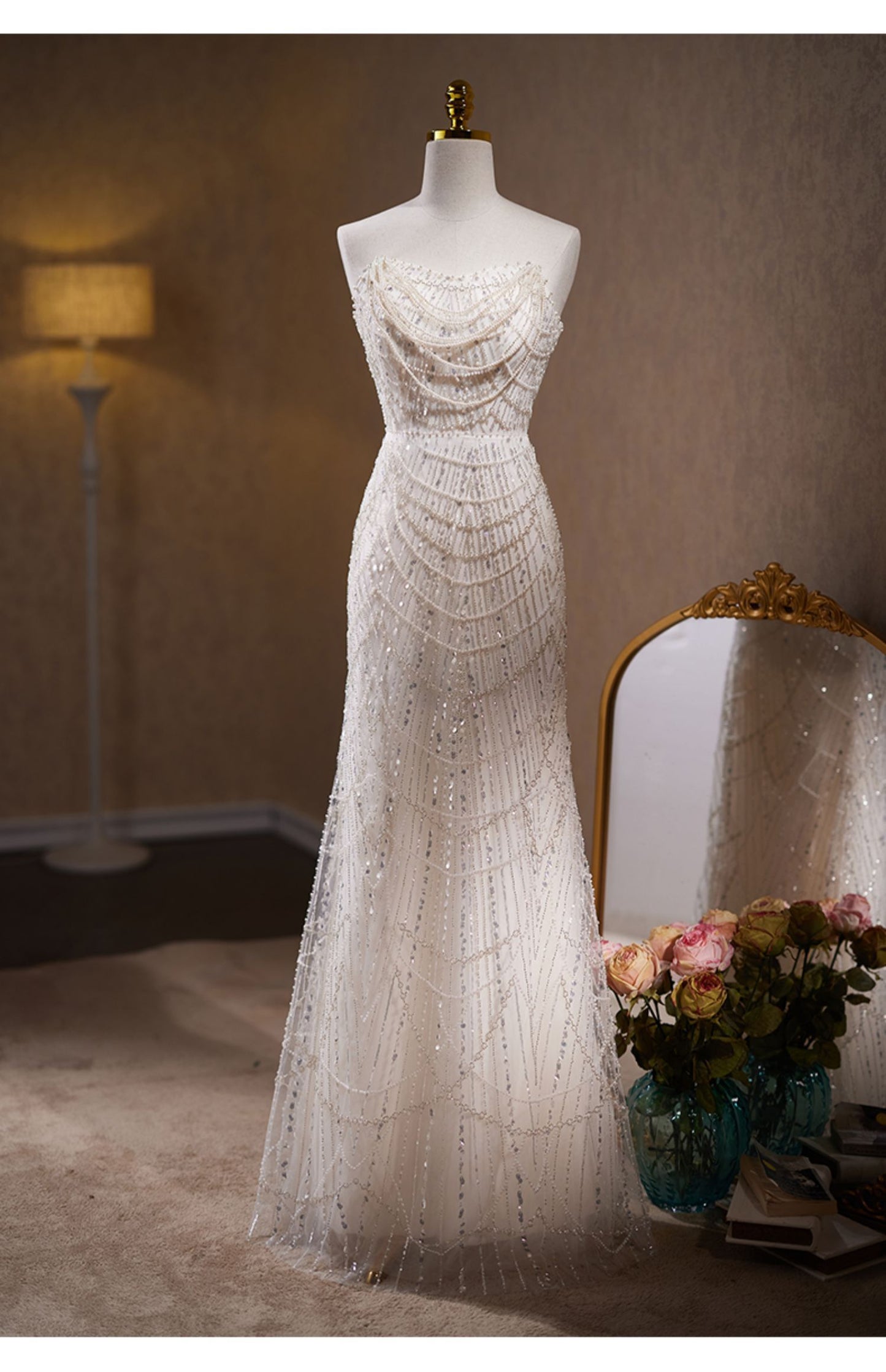 Fishtail Evening Dress Women's Banquet