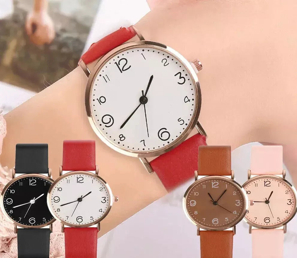 Women Ladies Watches Wrist Quartz Analogue Watch Casual Leather Gift Fashion