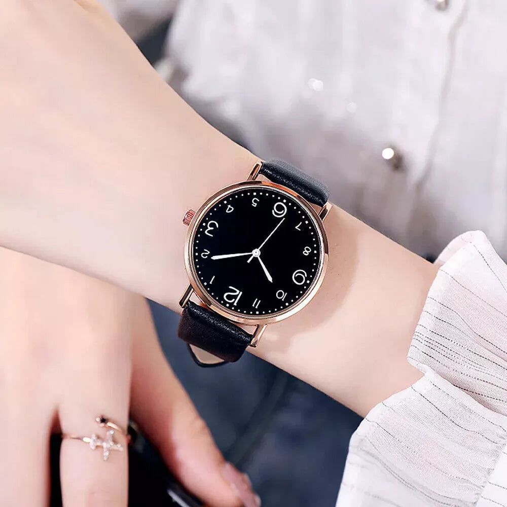 Women Ladies Watches Wrist Quartz Analogue Watch Casual Leather Gift Fashion