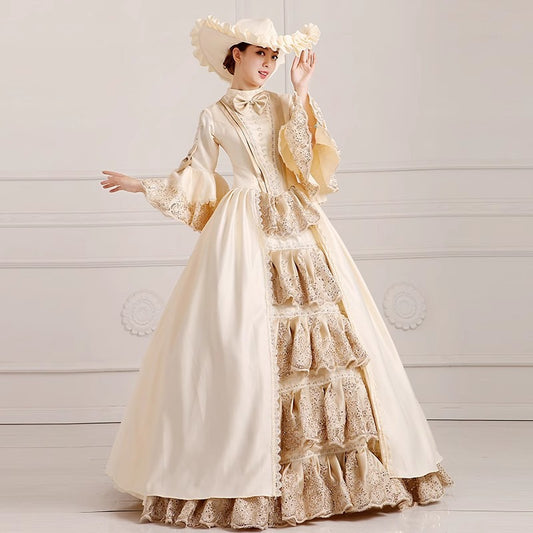 Court Costume Stage Wear European Skirt Princess Clothing